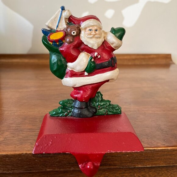 2 Midwest of Cannon Falls Cast-Iron Stocking Hangers Santa Claus & Angel Vintage - Picture 6 of 15